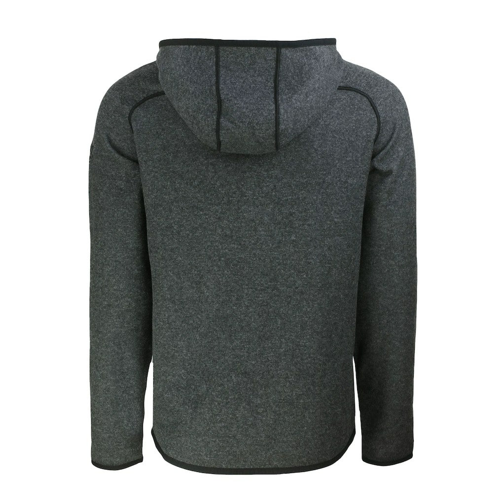 Atlanta Falcons Cutter & Buck Mainsail Hoodie Raglan Full-Zip Jacket - Heather Charcoal on sale