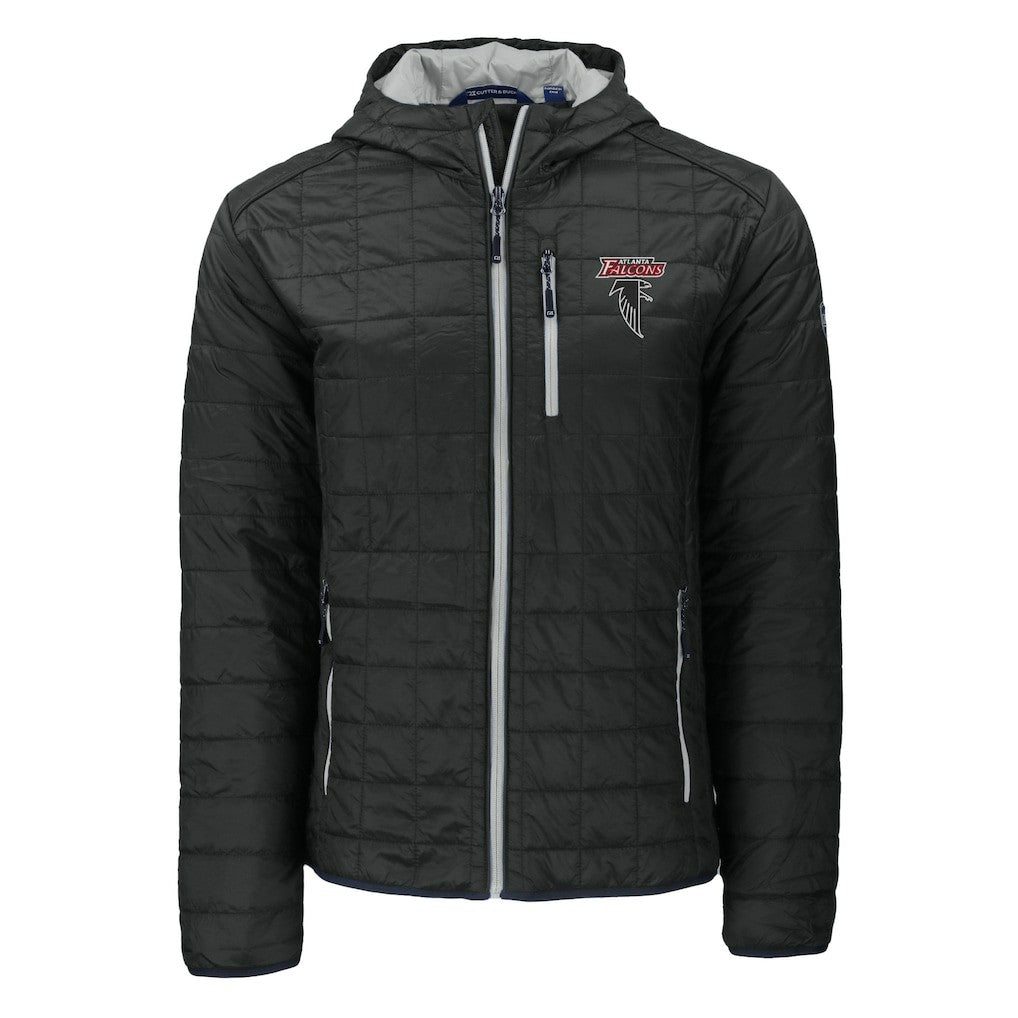 Atlanta Falcons Cutter & Buck Rainier PrimaLoft Eco Insulated Full-Zip Puffer Jacket - Black sale