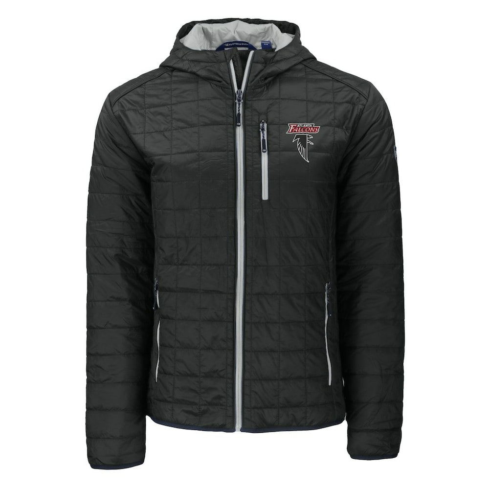 Atlanta Falcons Cutter & Buck Rainier PrimaLoft Eco Insulated Full-Zip Puffer Jacket - Black sale