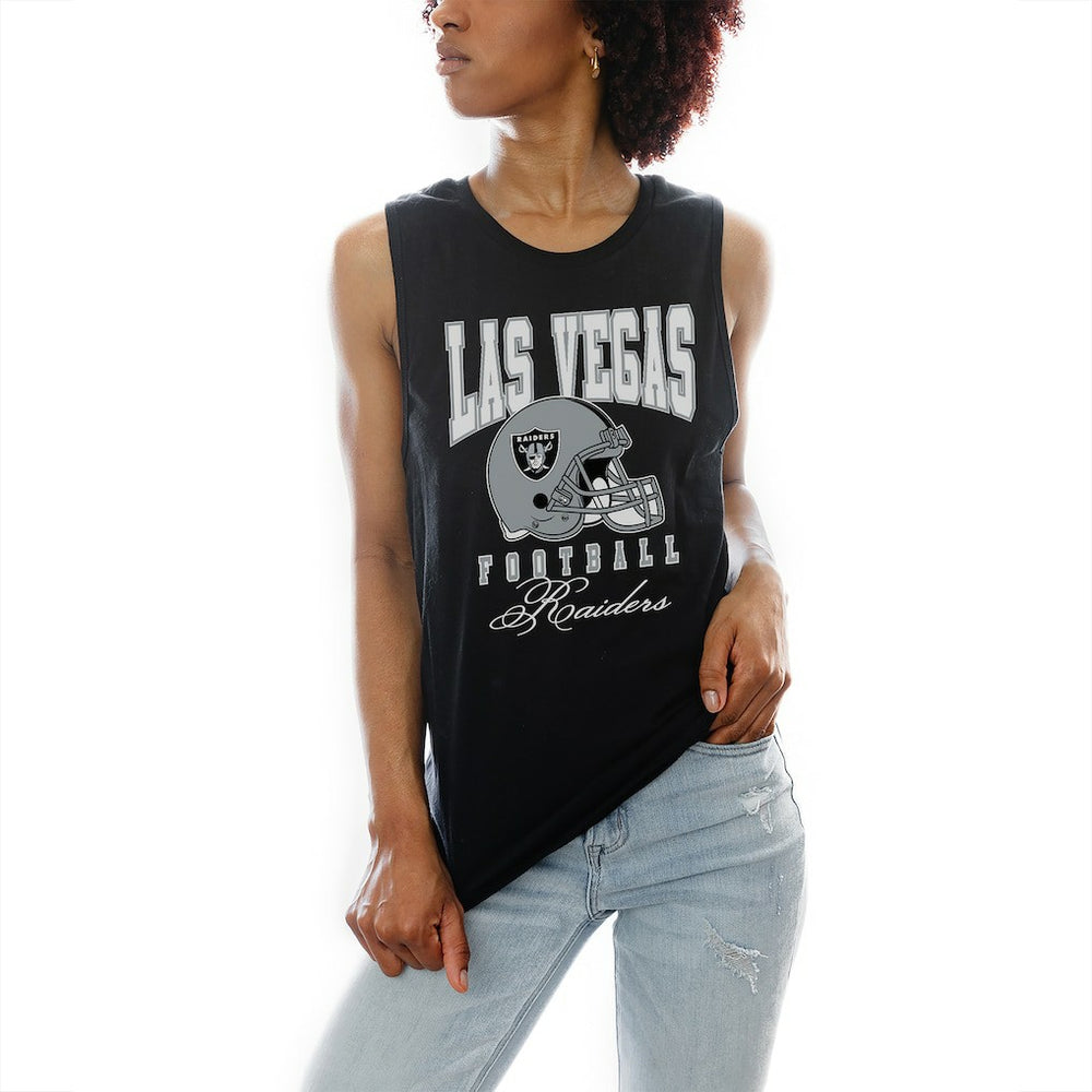 Las Vegas Raiders Gameday Couture Women's Preseason Opener Racerback Tank Top - Black outlet