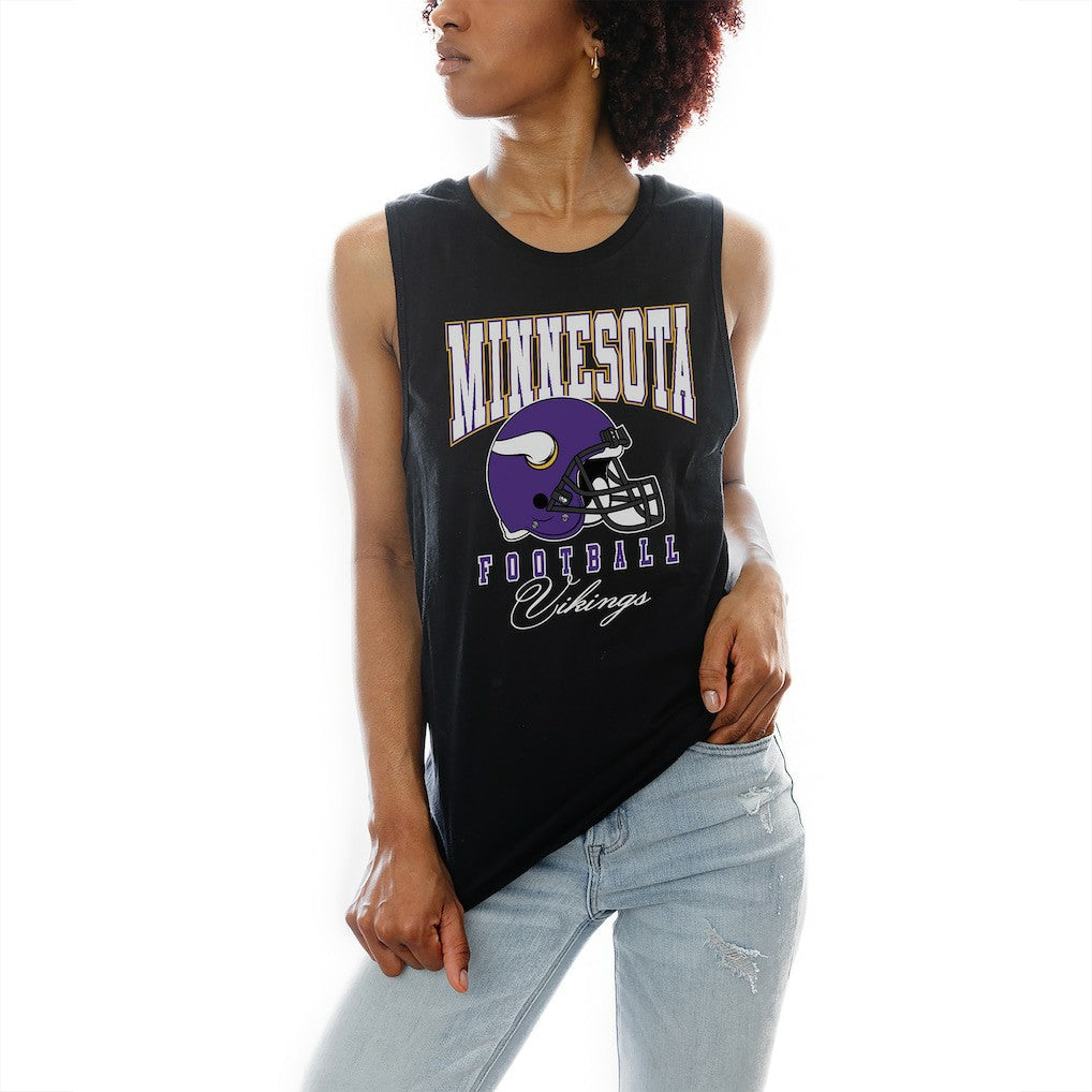 Minnesota Vikings Gameday Couture Women's Preseason Opener Racerback Tank Top - Black cheap