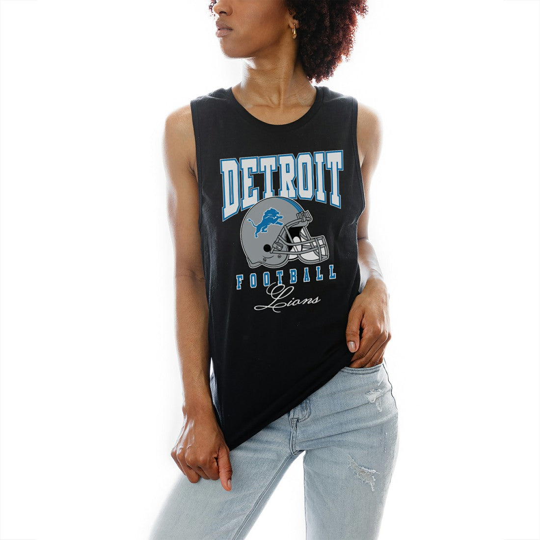 Detroit Lions Gameday Couture Women's Preseason Opener Racerback Tank Top - Black for sale