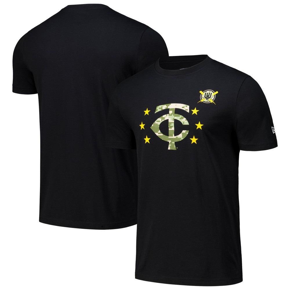 Minnesota Twins 2024 Armed Forces Day T-Shirt - Black | New Era