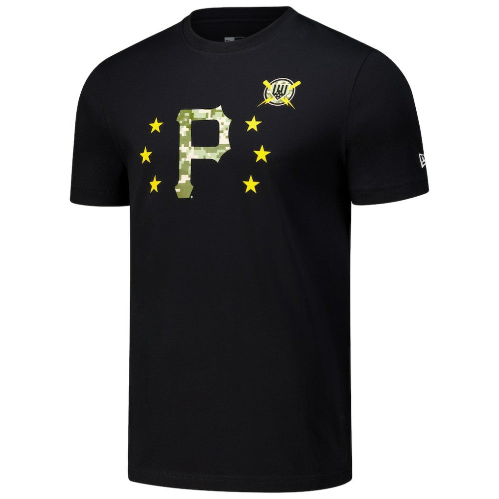 Pittsburgh Pirates 2024 Armed Forces Day T-Shirt - Black | New Era