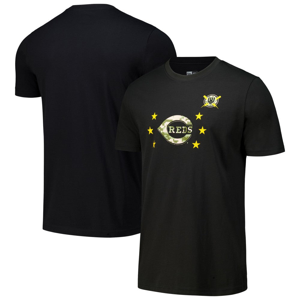 Cincinnati Reds 2024 Armed Forces Day T-Shirt - Black | New Era