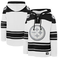 Pittsburgh Steelers '47 After Image Superior Lacer Pullover Hoodie - White online