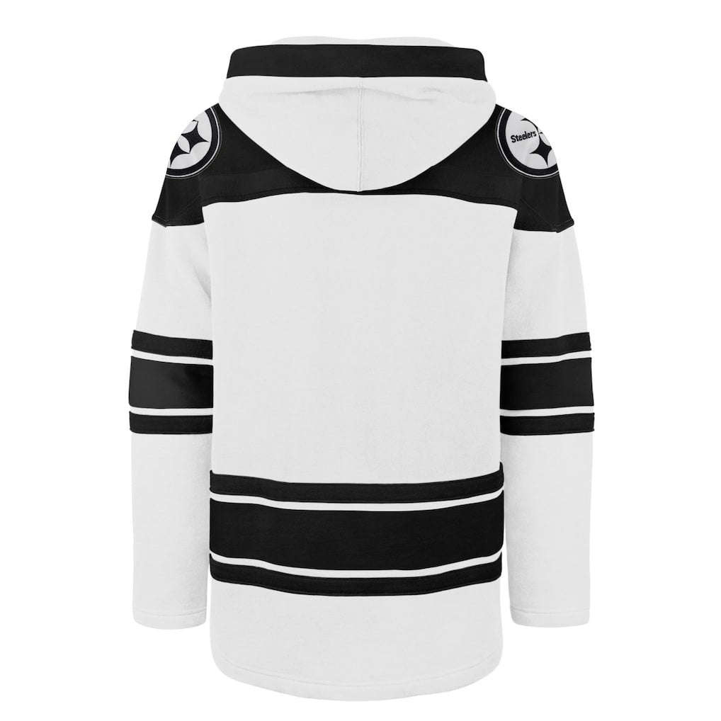 Pittsburgh Steelers '47 After Image Superior Lacer Pullover Hoodie - White online
