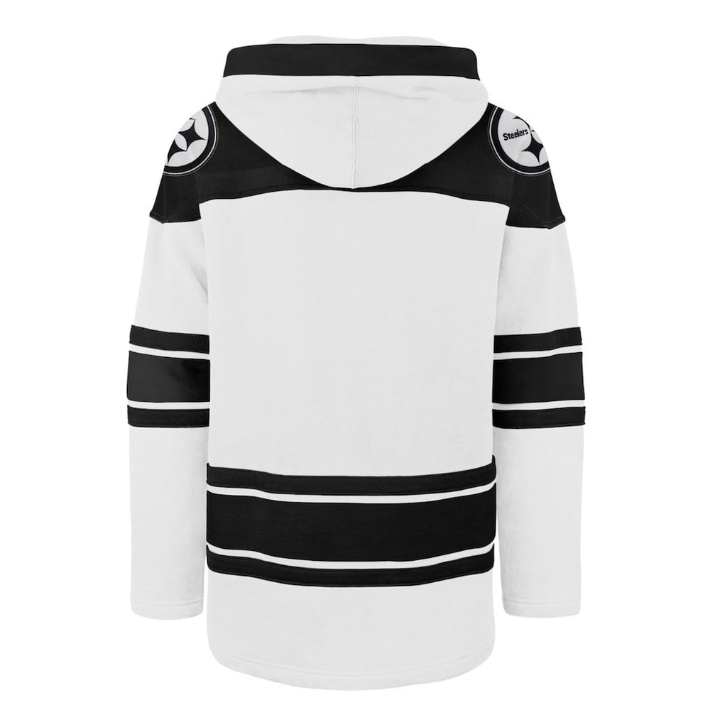 Pittsburgh Steelers '47 After Image Superior Lacer Pullover Hoodie - White online