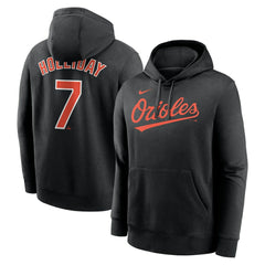 Jackson Holliday Baltimore Orioles Player Name & Number Club Fleece Pullover Hoodie - Black | Nike