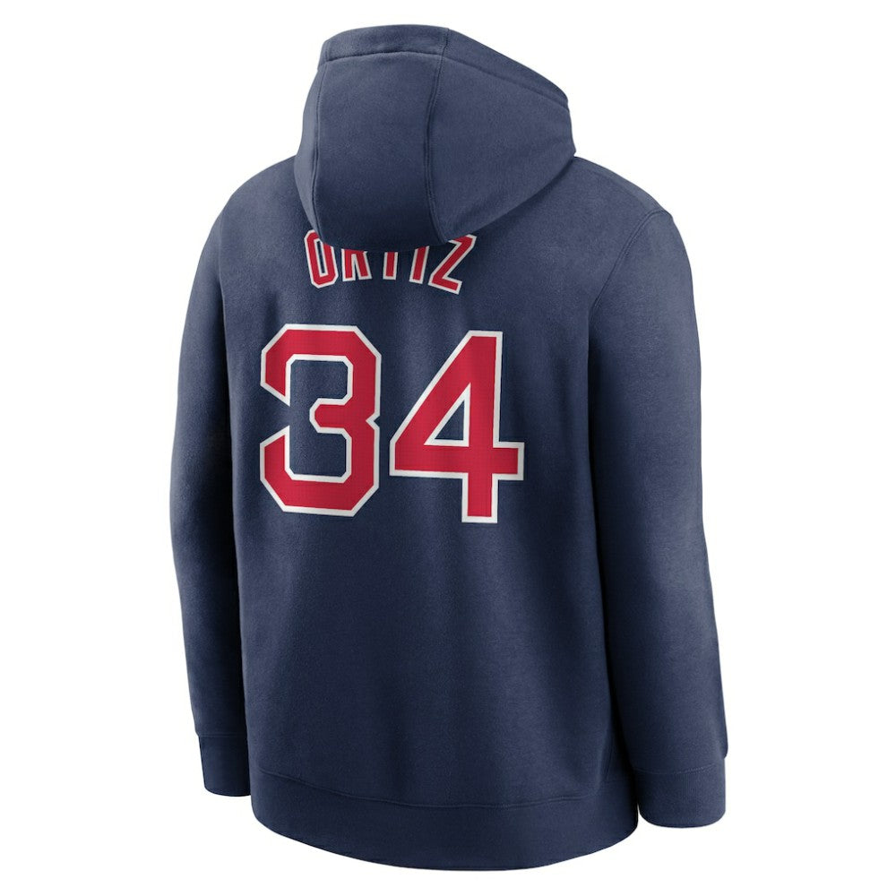 David Ortiz Boston Red Sox Player Name & Number Club Pullover Hoodie - Navy | Nike