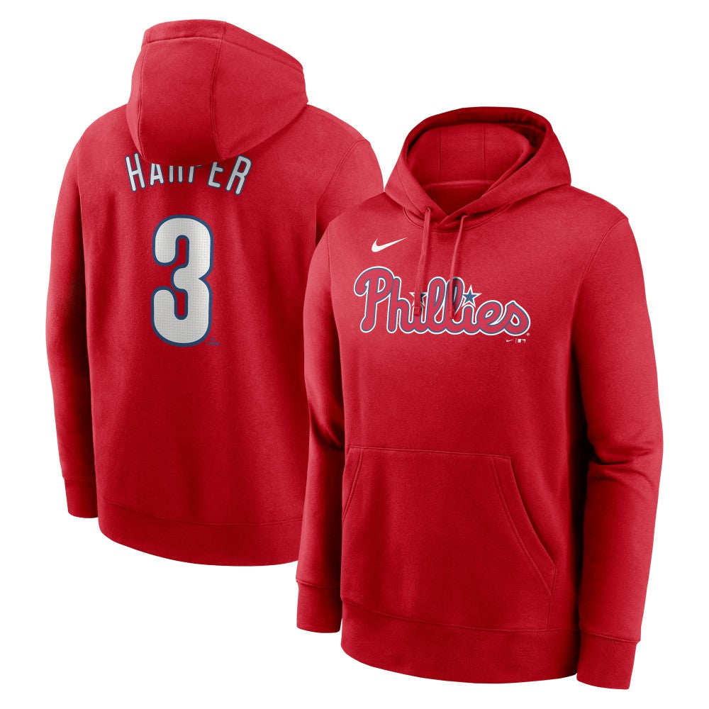 Bryce Harper Philadelphia Phillies Player Name & Number Club Pullover Hoodie - Red | Nike