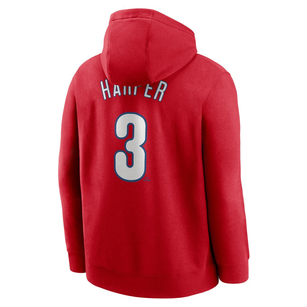 Bryce Harper Philadelphia Phillies Player Name & Number Club Pullover Hoodie - Red | Nike