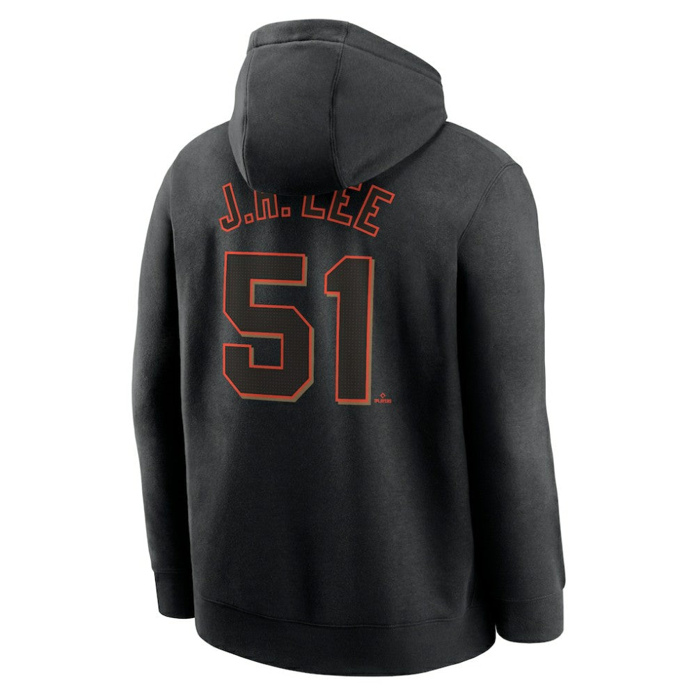 Jung Hoo Lee San Francisco Giants Player Name & Number Club Pullover Hoodie - Black | Nike