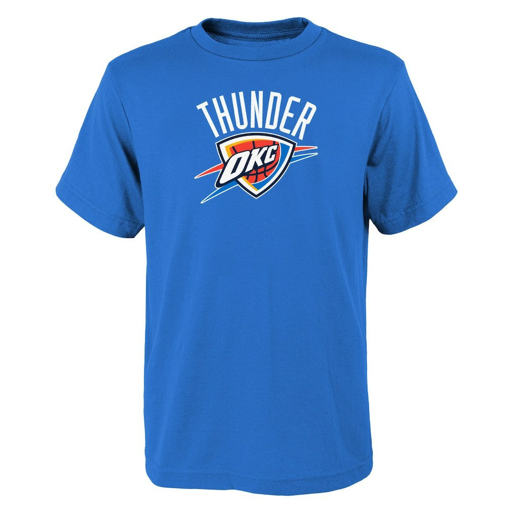Oklahoma City Thunder Youth Primary Logo T-Shirt - Blue sale