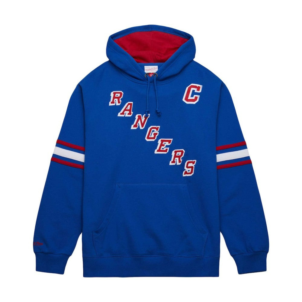 Mark Messier New York Rangers Mitchell & Ness Name & Number Premium Pullover Hoodie Blue