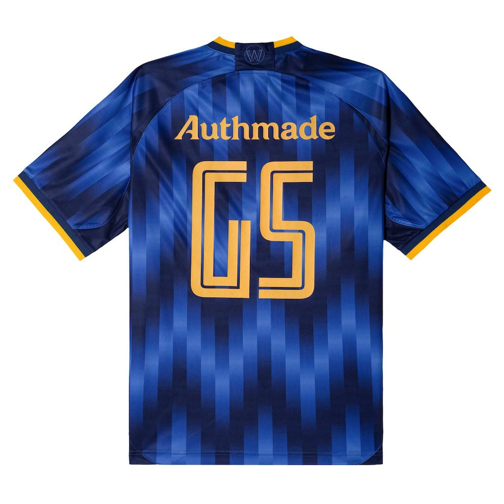 Golden State Warriors Authmade x NBA Soccer Kit Fashion Jersey sale - Blue on sale
