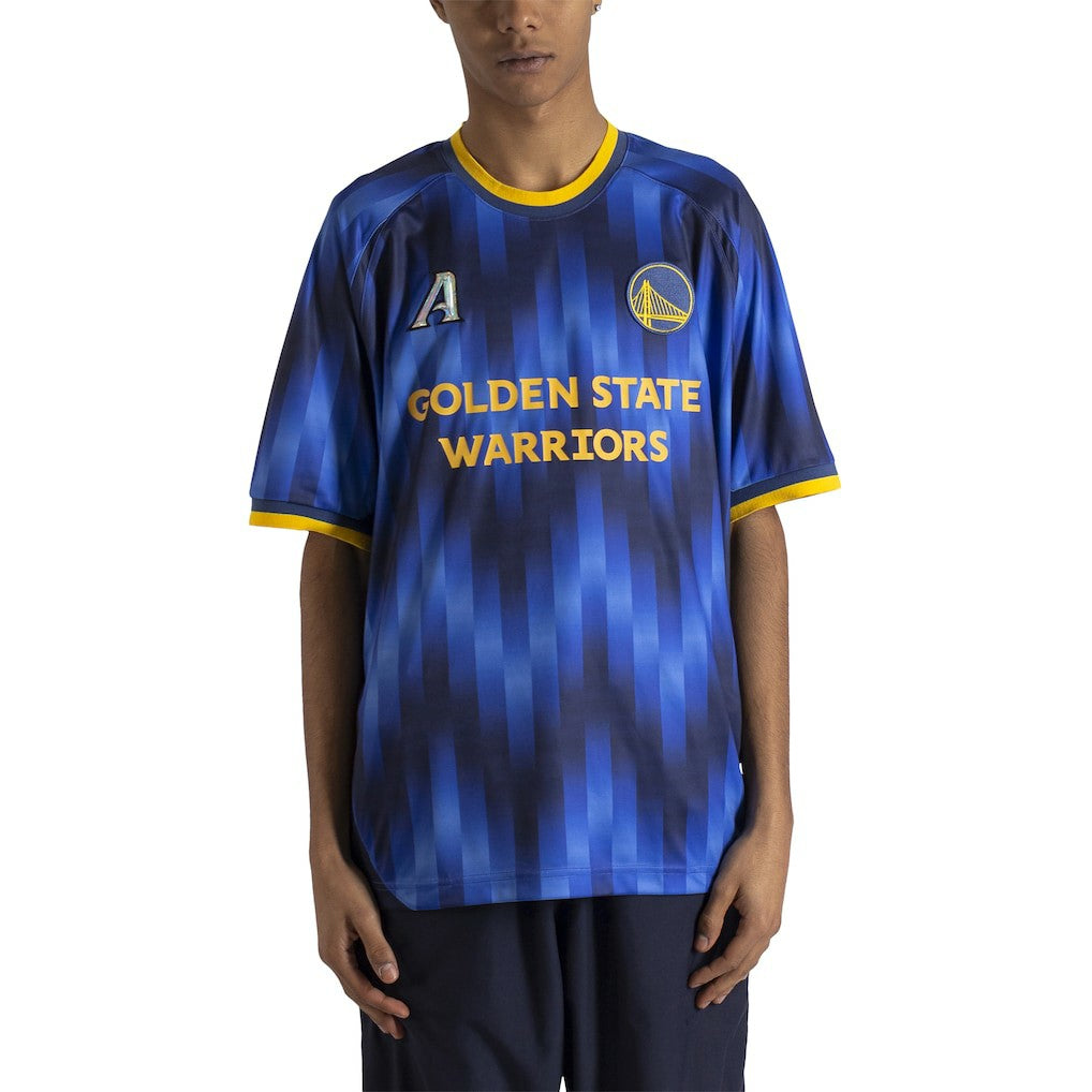 Golden State Warriors Authmade x NBA Soccer Kit Fashion Jersey sale - Blue on sale