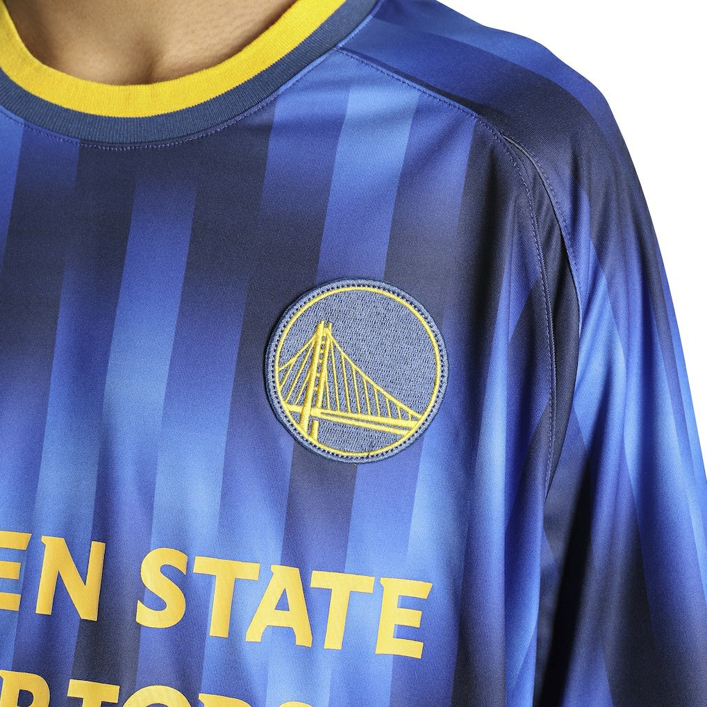 Golden State Warriors Authmade x NBA Soccer Kit Fashion Jersey sale - Blue on sale