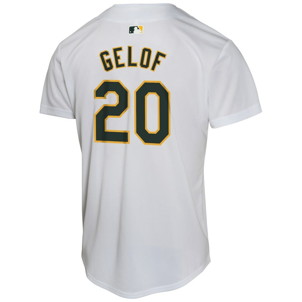 Zack Gelof Athletics Youth Home Game Player Jersey - Gray | Nike