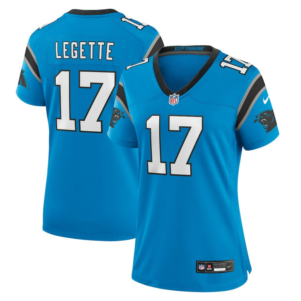 Xavier Legette Carolina Panthers Women's Alternate Game Jersey - Blue | Nike online