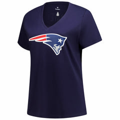 Drake Maye New England Patriots Women's Plus Size Name & Number V-Neck T-Shirt - Navy on sale