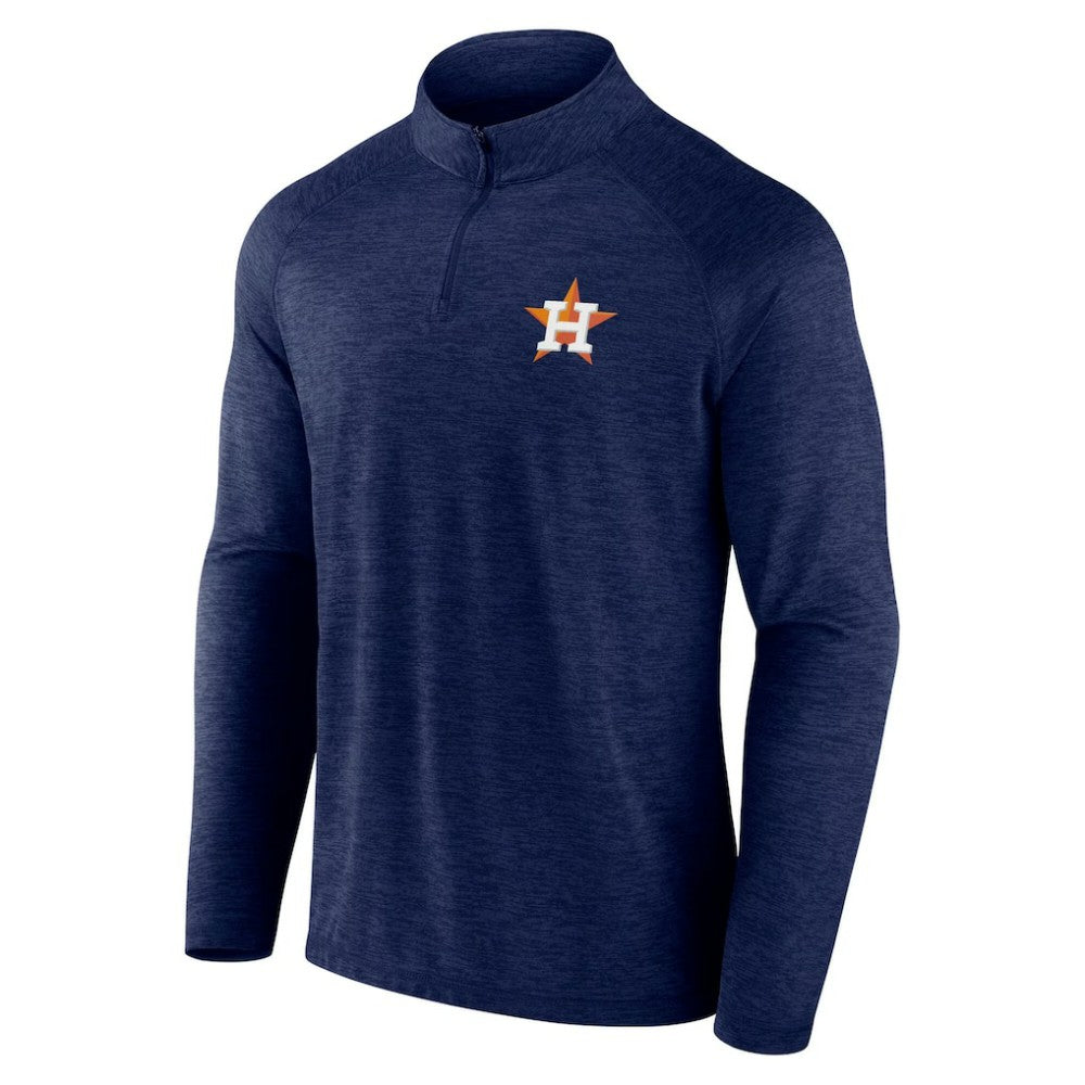 Houston Astros Head-to-Head Raglan Quarter-Zip Jacket - Navy