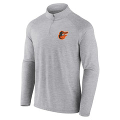 Baltimore Orioles Head-to-Head Raglan Quarter-Zip Jacket - Gray