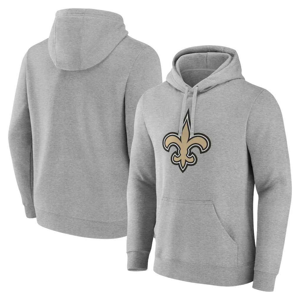 New Orleans Saints Deliver Fleece Pullover Hoodie - Heather Gray discount