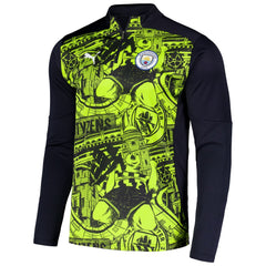 Manchester City 2024/25 Pre-Match dryCELL Quarter-Zip Top - Black | Puma for sale