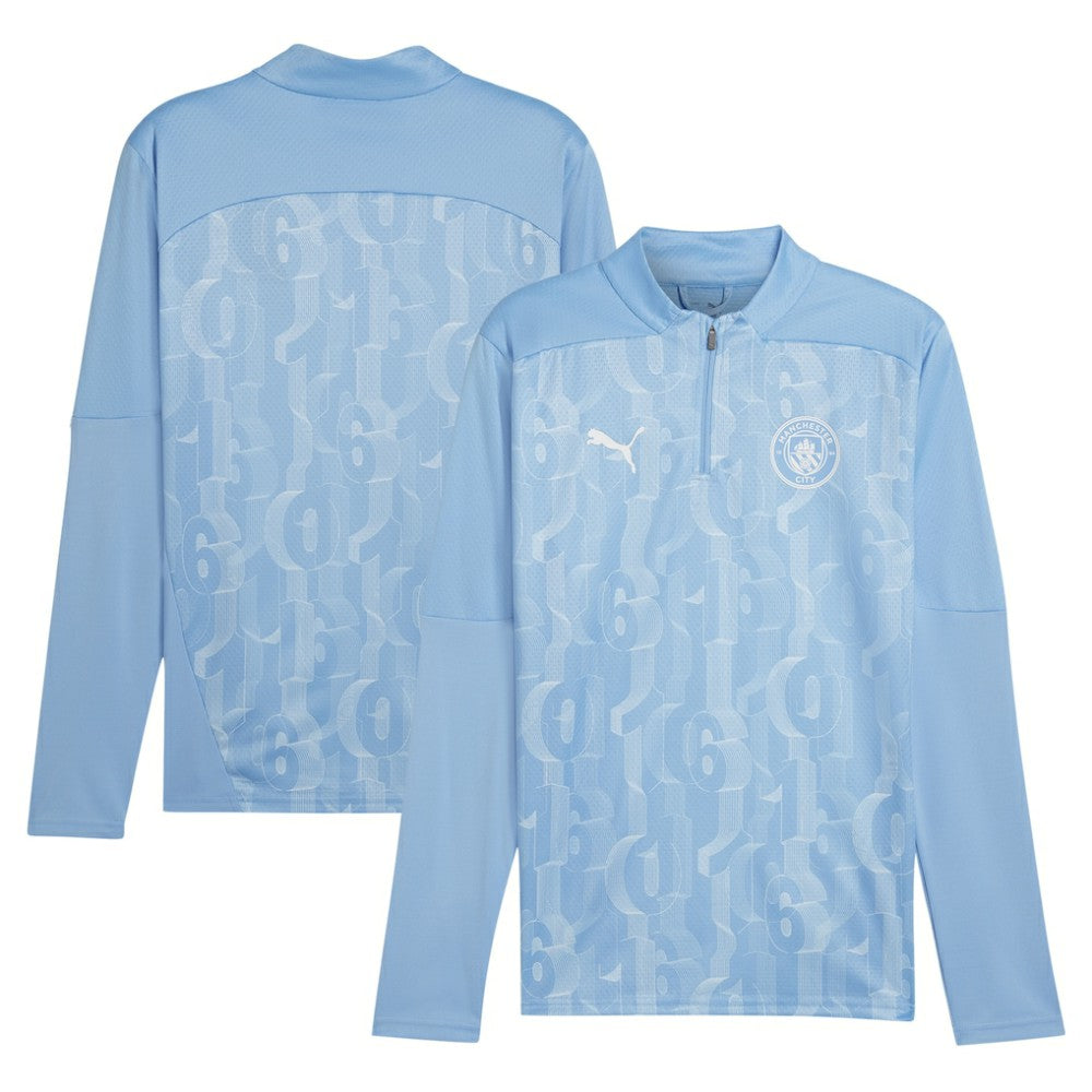 Manchester City 2024/25 Pre-Match dryCELL Quarter-Zip Top - Light Blue | Puma shop