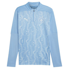 Manchester City 2024/25 Pre-Match dryCELL Quarter-Zip Top - Light Blue | Puma shop