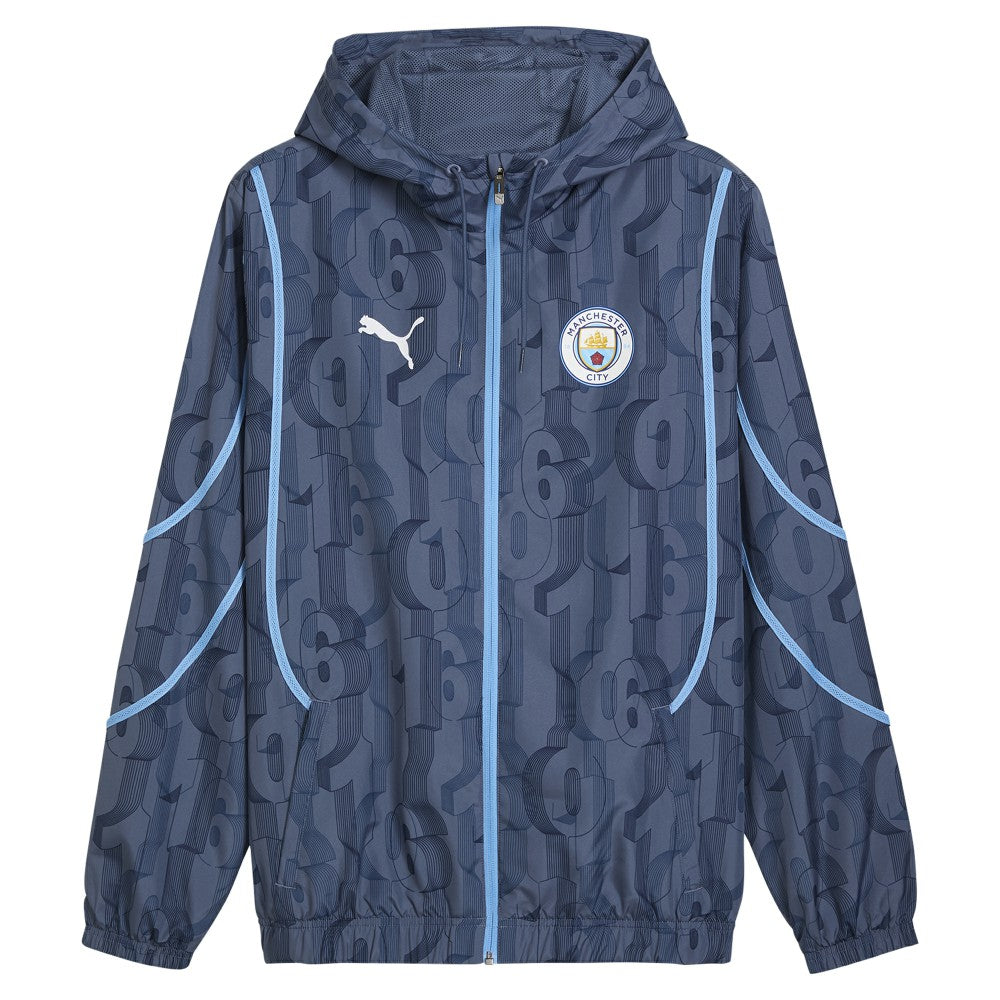 Manchester City 2024/25 Pre-Match Anthem dryCELL Full-Zip Hoodie Jacket - Blue | Puma shop