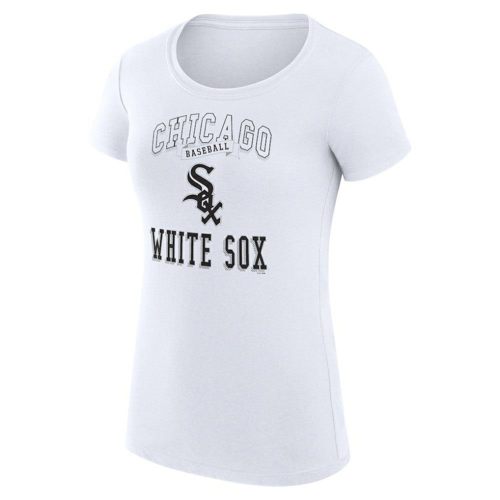Chicago White Sox G-III 4Her by Carl Banks Women's Super-Slim Fit Lightweight Team Logo Graphic T-Shirt - White