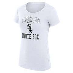 Chicago White Sox G-III 4Her by Carl Banks Women's Super-Slim Fit Lightweight Team Logo Graphic T-Shirt - White
