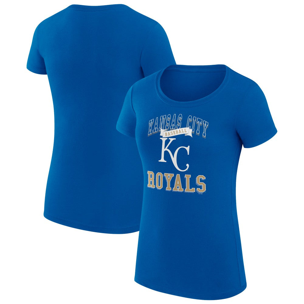 Kansas City Royals G-III 4Her by Carl Banks Women's Super-Slim Fit Lightweight Team Logo Graphic T-Shirt - Royal