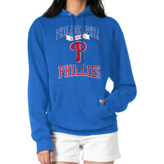Philadelphia Phillies G-III 4Her by Carl Banks Women's Team Logo Graphic Fleece Pullover Hoodie - Royal