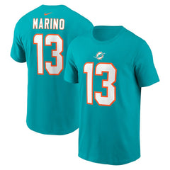 Dan Marino Miami Dolphins Retired Player Name & Number T-Shirt - Aqua | Nike sale
