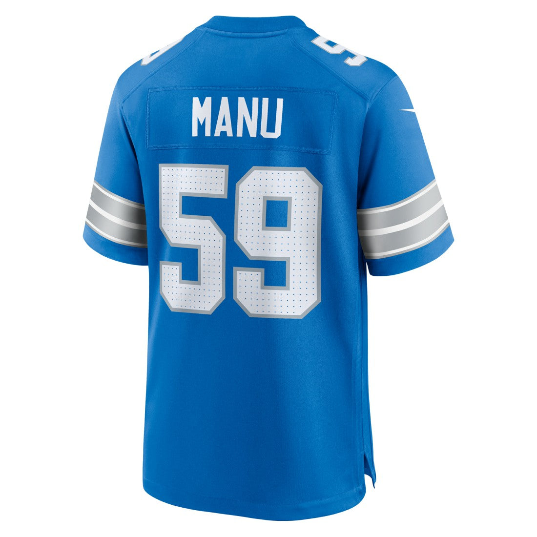 Giovanni Manu Detroit Lions Team Game Jersey - Blue | Nike outlet