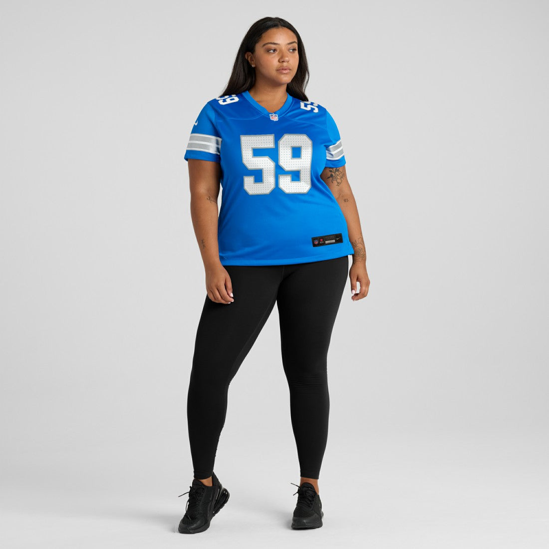 Giovanni Manu Detroit Lions Women's Team Game Jersey - Blue | Nike for sale