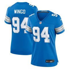 Mekhi Wingo Detroit Lions Women's Team Game Jersey - Blue | Nike outlet