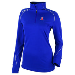 Atlanta Braves Women's Cooperstown Collection Shotgun 2.0 Omni-Wick Quarter-Zip Top - Royal | Columbia