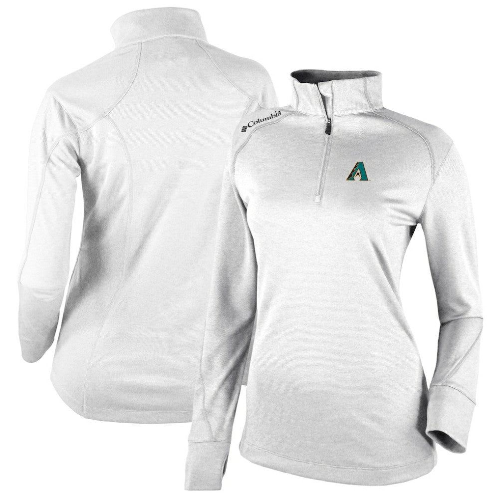 Arizona Diamondbacks Women's Cooperstown Collection Shotgun 2.0 Omni-Wick Quarter-Zip Top - White | Columbia