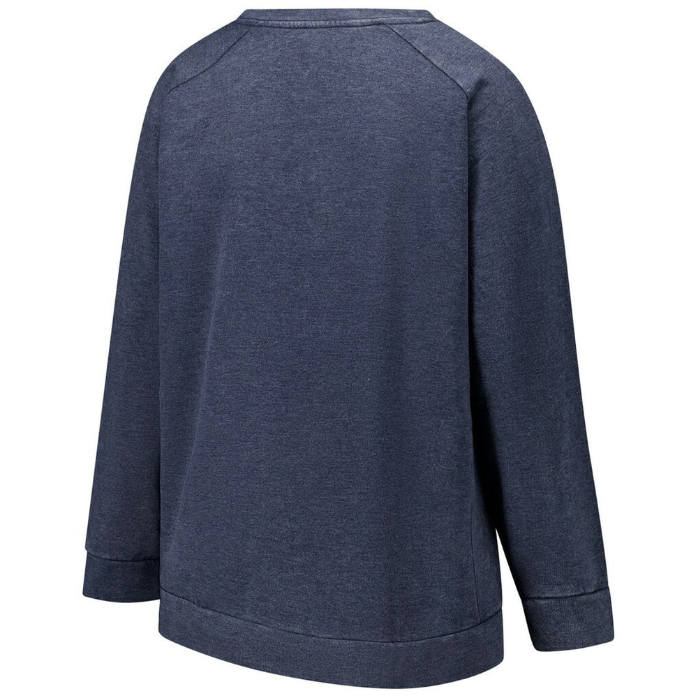Dallas Cowboys Profile Women's Plus Size Acid Wash Raglan Sweatshirt - Navy for sale