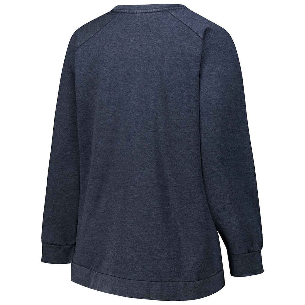 Chicago Bears Profile Women's Plus Size Acid Wash Raglan Sweatshirt - Navy cheap