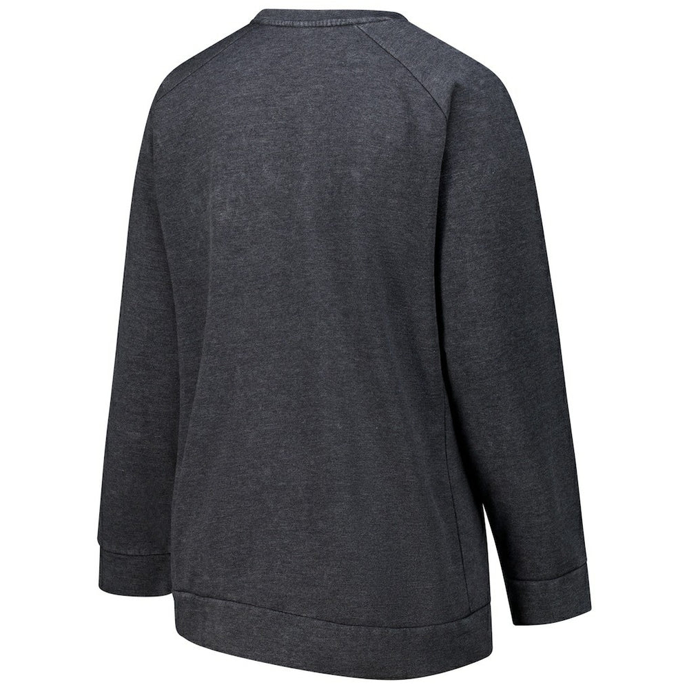 Cleveland Browns Profile Women's Plus Size Acid Wash Raglan Sweatshirt - Charcoal on sale