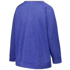 New England Patriots Profile Women's Plus Size Acid Wash Raglan Sweatshirt - Royal for sale