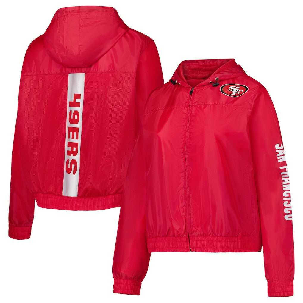 San Francisco 49ers Women's Full-Zip Jacket - Scarlet cheap