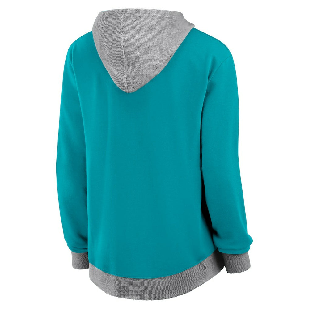 Miami Dolphins Women's Hit It Full-Zip Hoodie - Aqua for sale
