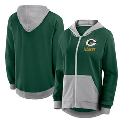 Green Bay Packers Women's Hit It Full-Zip Hoodie - Green for sale