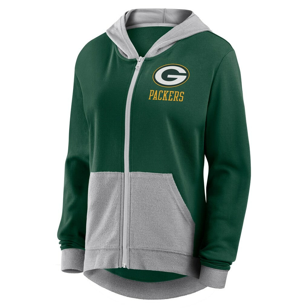 Green Bay Packers Women's Hit It Full-Zip Hoodie - Green for sale